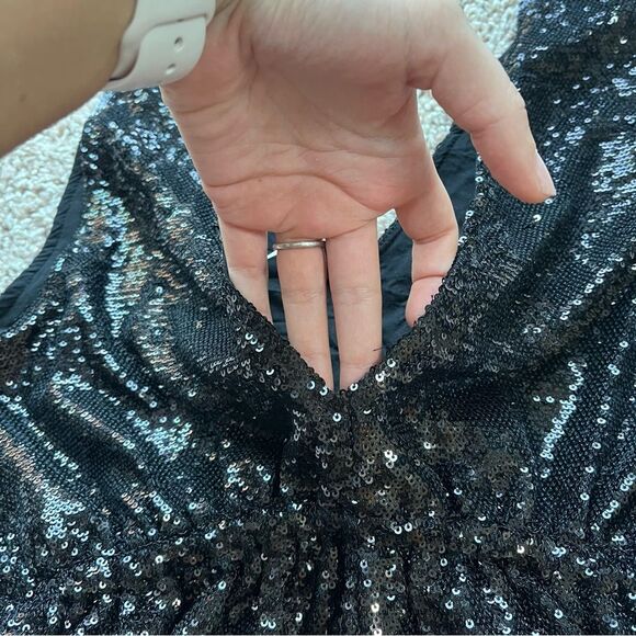 Free People High Shine Sequin Romper - Picture 10 of 13